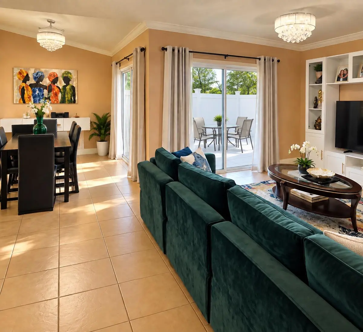 Living Room / Dining Room at 9912 WATERMILL Circle E, Boynton Beach