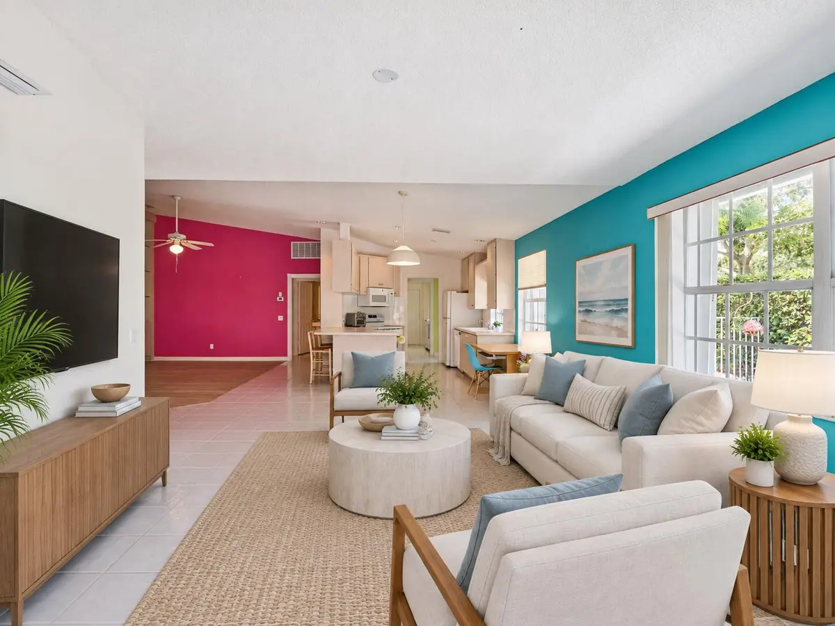 staged living room (1) at 1632 SW Waterfall Boulevard, Palm City