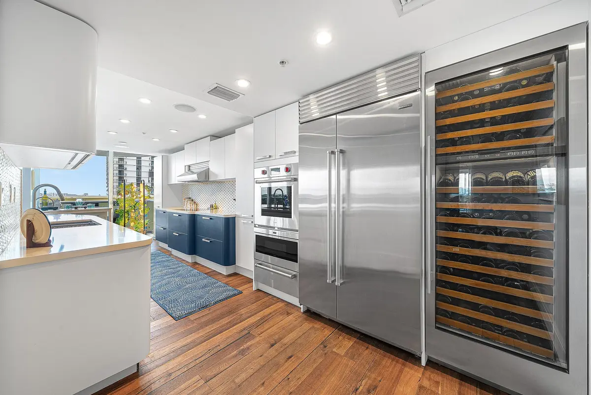 Kitchen at 350 S Ocean Boulevard 6C, Boca Raton