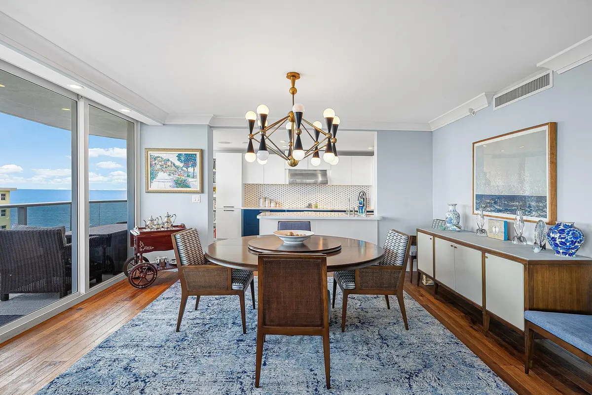 Dining Area at 350 S Ocean Boulevard 6C, Boca Raton