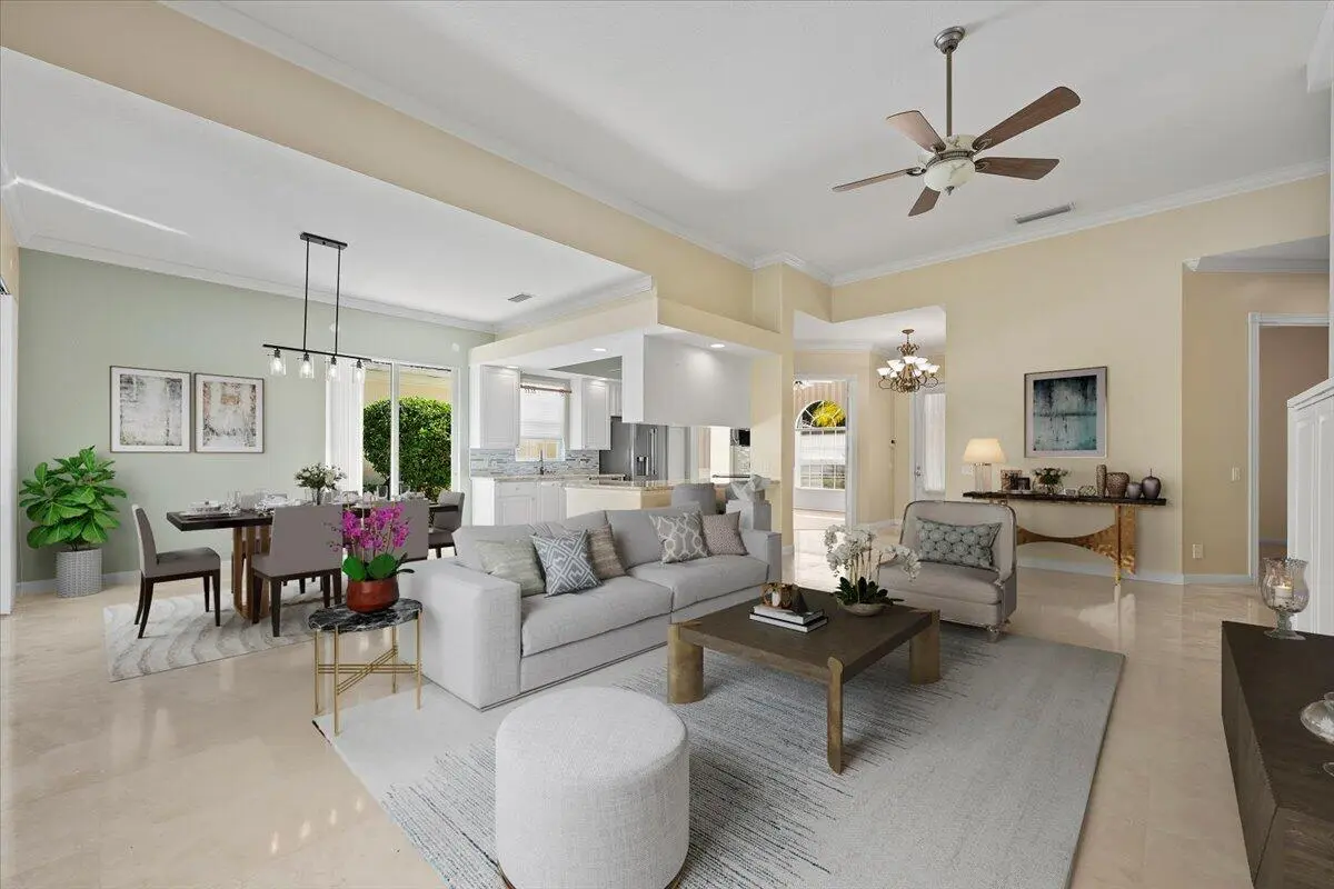 Living Room Area at 306 Aegean Road, Palm Beach Gardens