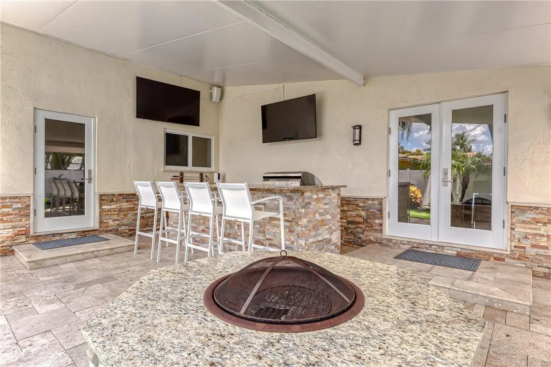 Entertainment area at 2726 NE 25TH Place, Fort Lauderdale