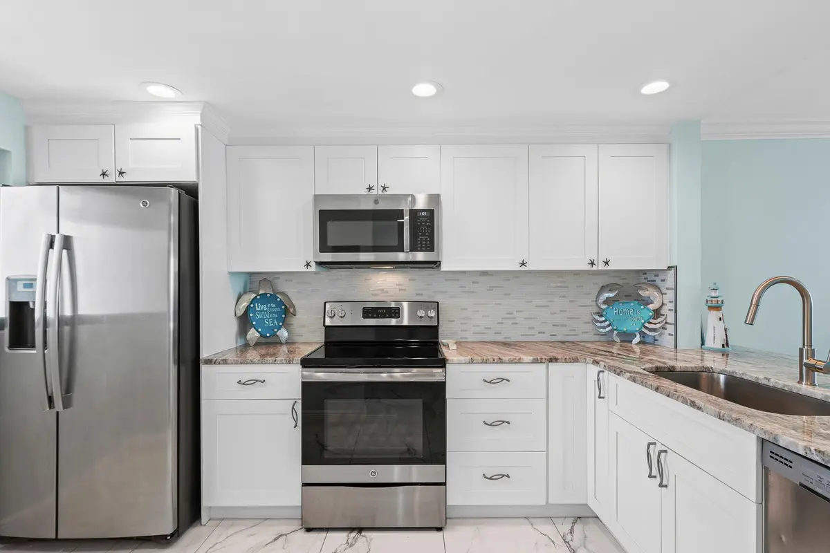 Kitchen at 10102 S Ocean Drive 705A, Jensen Beach