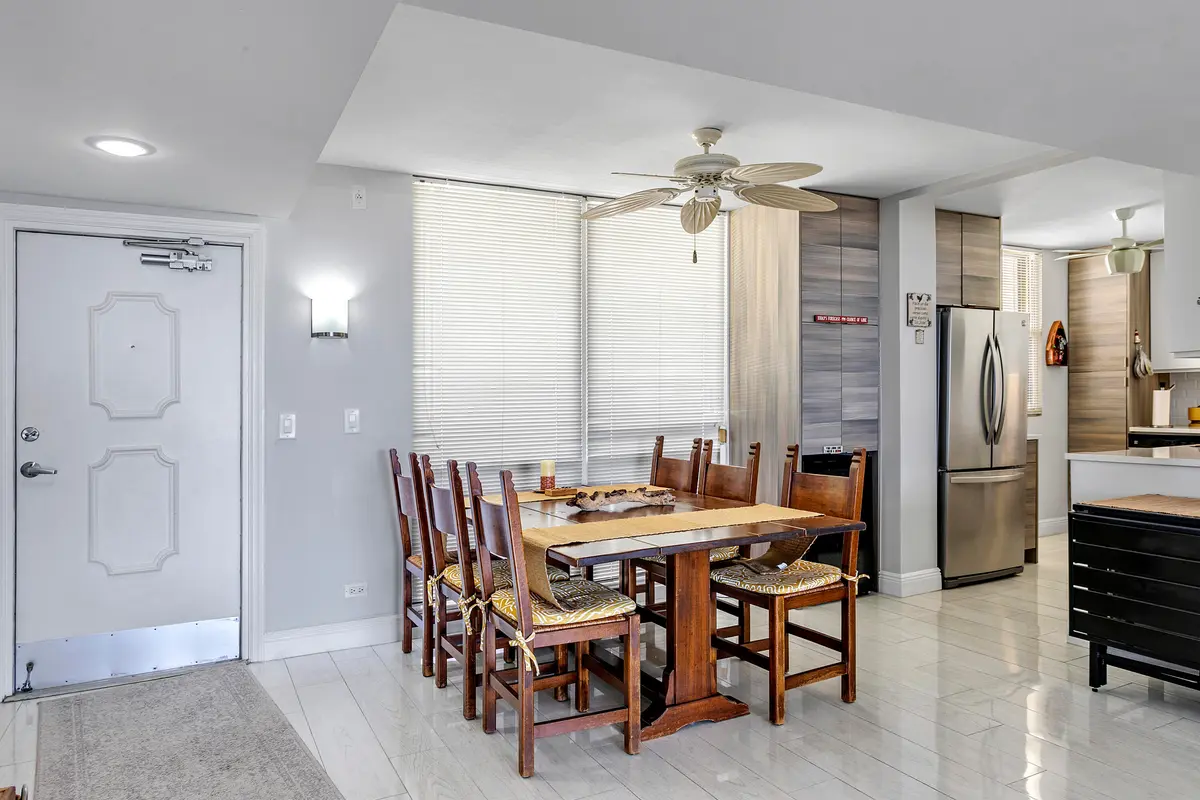 Dining Room at 132 LAKESHORE Drive 220, North Palm Beach
