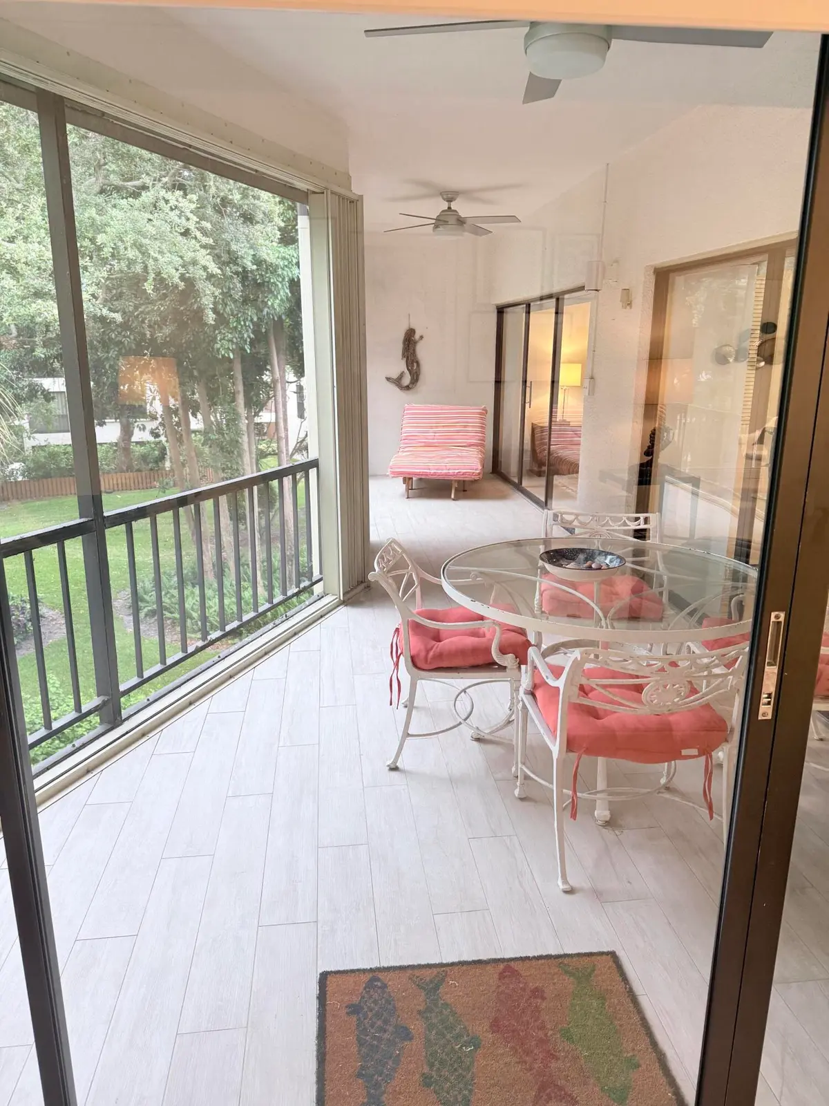 screened patio at 1640 Twelve Oaks Way 305, North Palm Beach