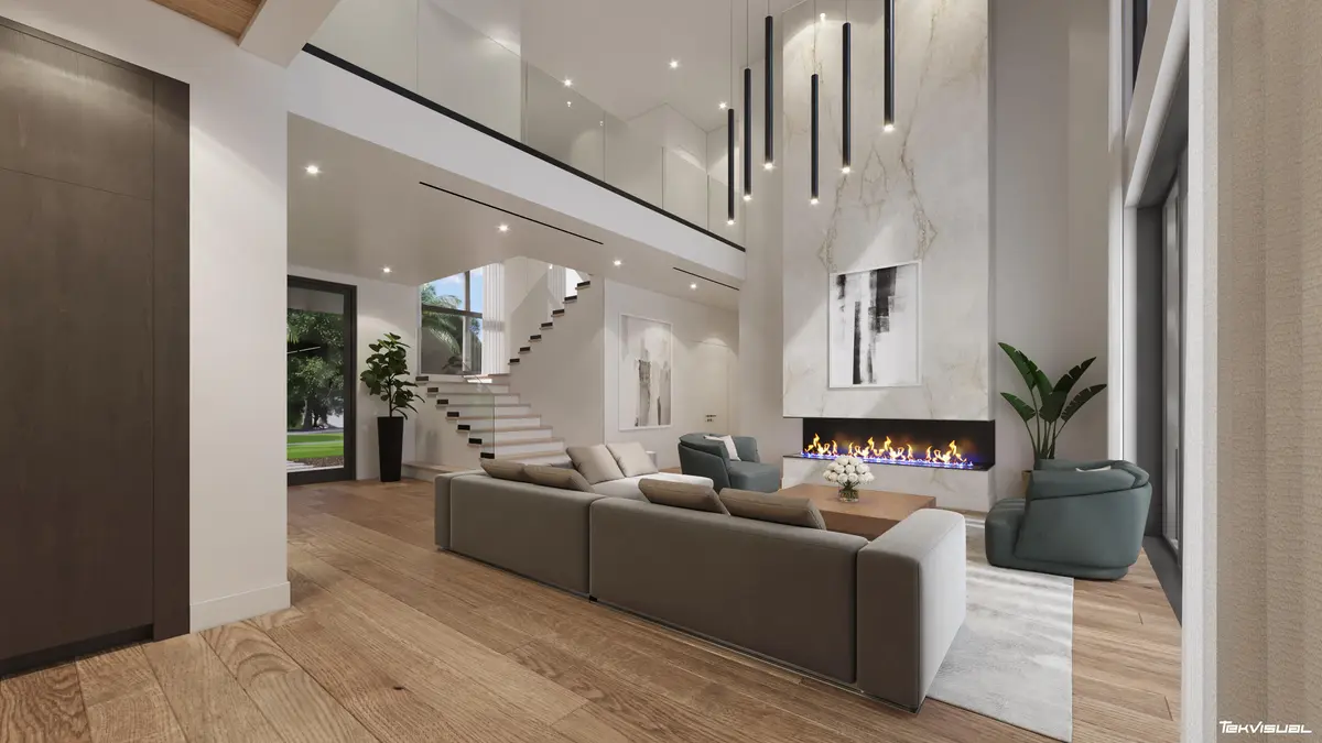 Living Room 2 at 4725 BRANDYWINE Drive, Boca Raton