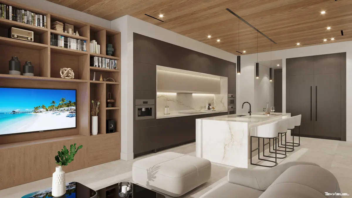 Kitchen VIEW at 4725 BRANDYWINE Drive, Boca Raton