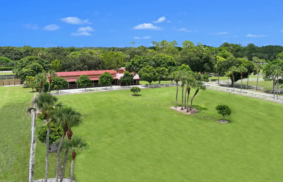 Aerial of stable at 3516 Hanover Circle, Loxahatchee