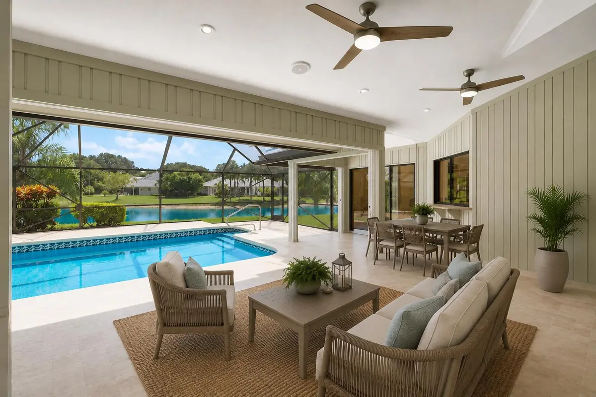 Virtual Render Poolside at 18691 SE LAKESIDE Way, Jupiter