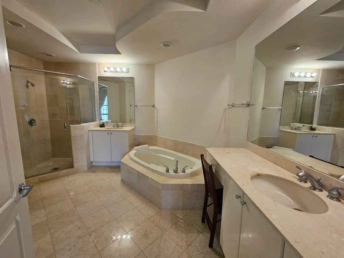 Main Bath with walk in shower at 801 S Olive Avenue 1604, West Palm Beach