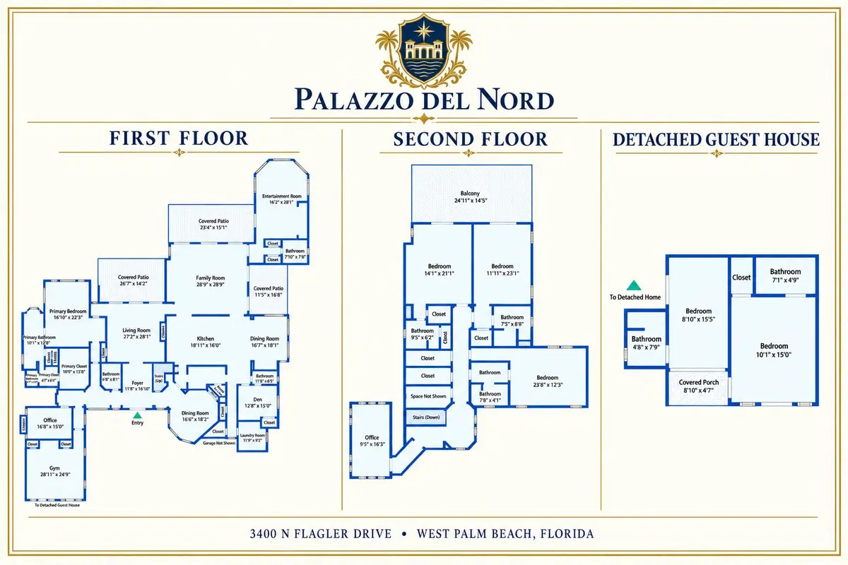 Floorplan at 3400 N Flagler Drive, West Palm Beach