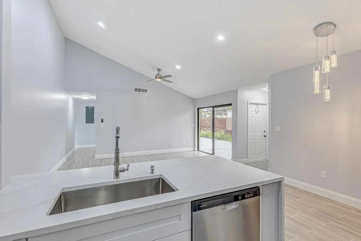 Kitchen & Living room at 1240 SUMMIT PLACE Circle D, West Palm Beach