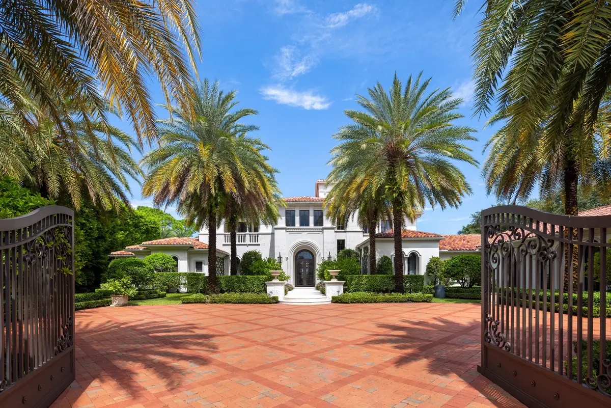 Main Entrance Gate at 11607 Charisma Way, Palm Beach Gardens
