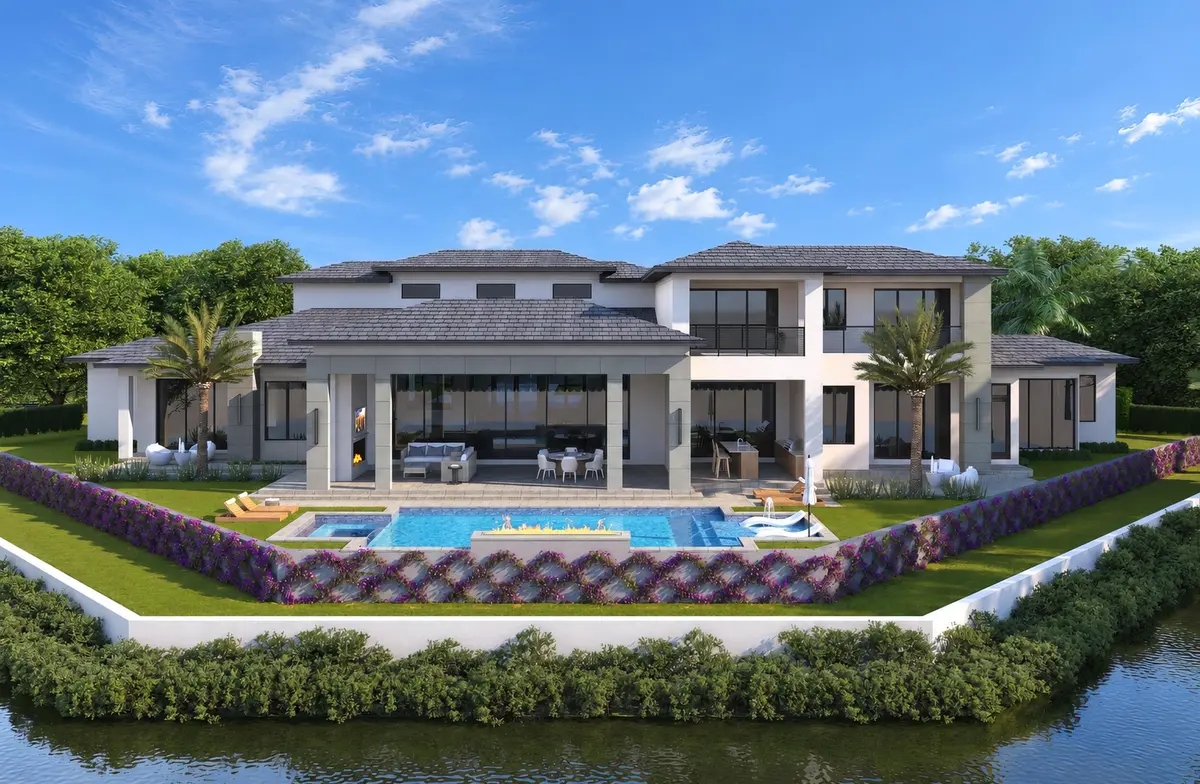 2- 13771 Le Bateau Isle Back Rendering at 13771 Le Bateau Isle, Palm Beach Gardens