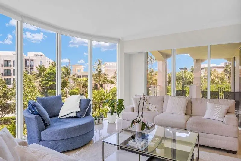 living room at 3700 S Ocean Boulevard 206, Highland Beach