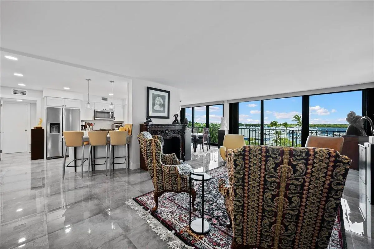 Living Room at 120 Lakeshore Drive 4360, North Palm Beach
