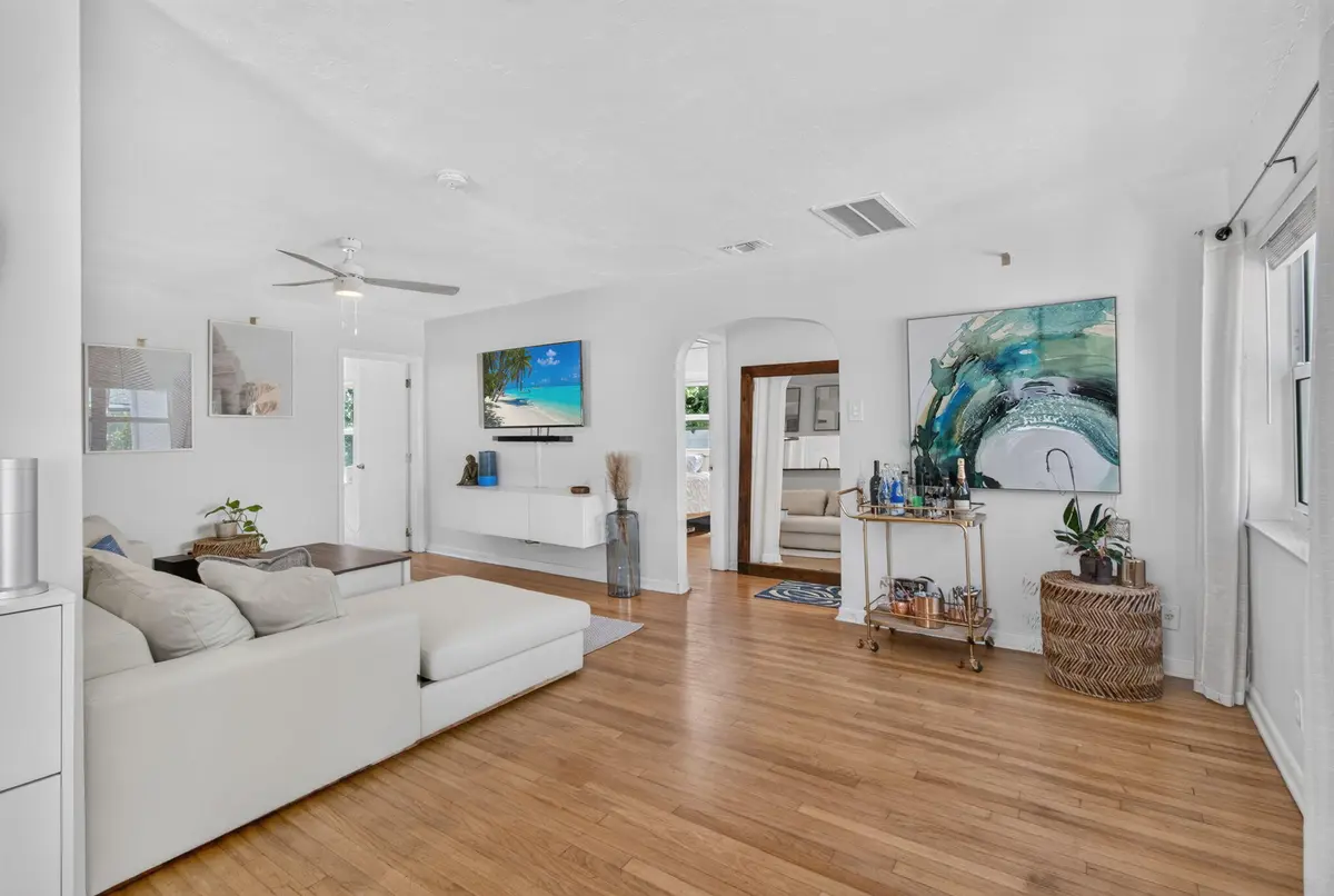 Living room at 612 N C Street, Lake Worth