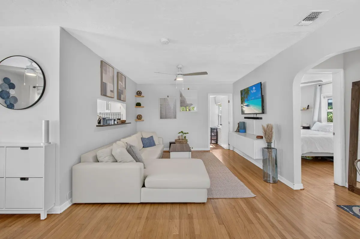 Living room at 612 N C Street, Lake Worth