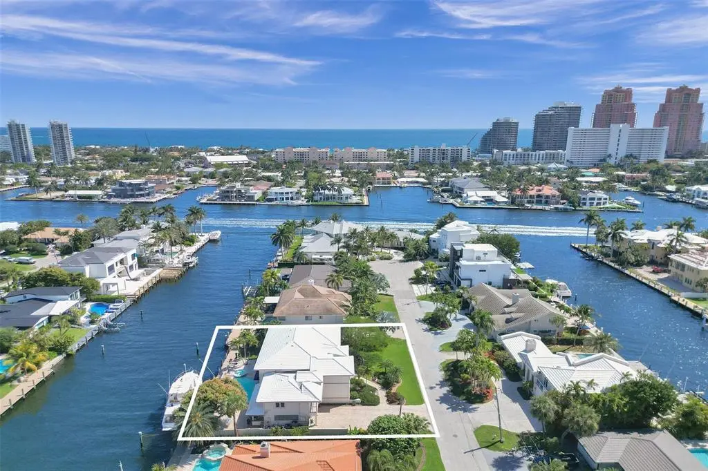 Aerial East at 2875 NE 25th Court, Fort Lauderdale