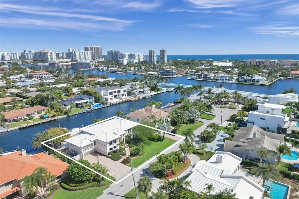 Aerial at 2875 NE 25th Court, Fort Lauderdale