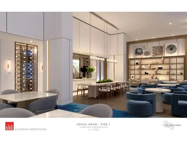 New Social Room Renderings at 100 Lakeshore Drive 754, North Palm Beach