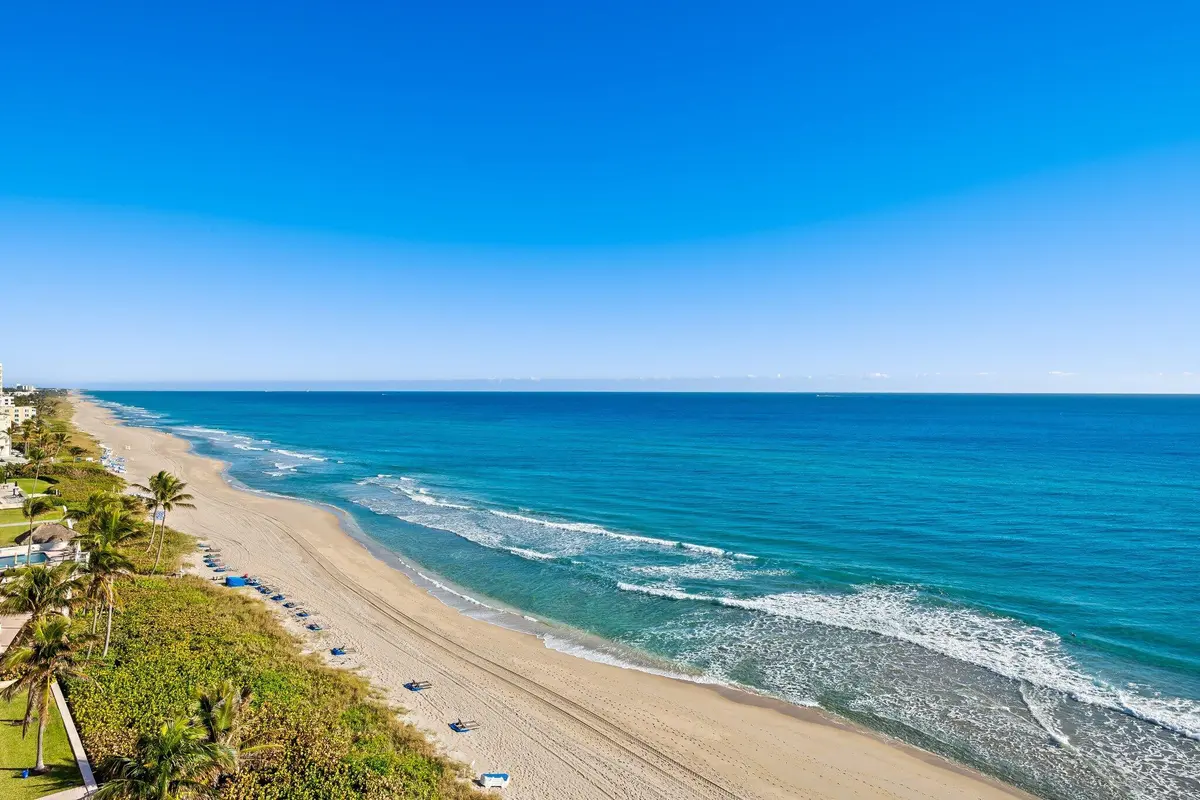 View from living areas and balcony at 3009 S OCEAN Boulevard 904, Highland Beach