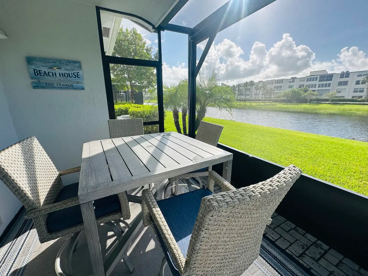 Patio waterview at 14668 THREE PONDS Trail, Delray Beach