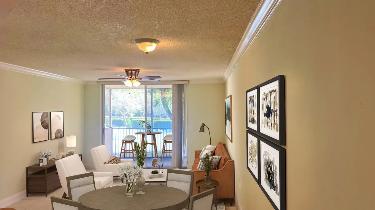 8343 Stage Living Room 3 at 8343 LAKE Drive 207, Doral