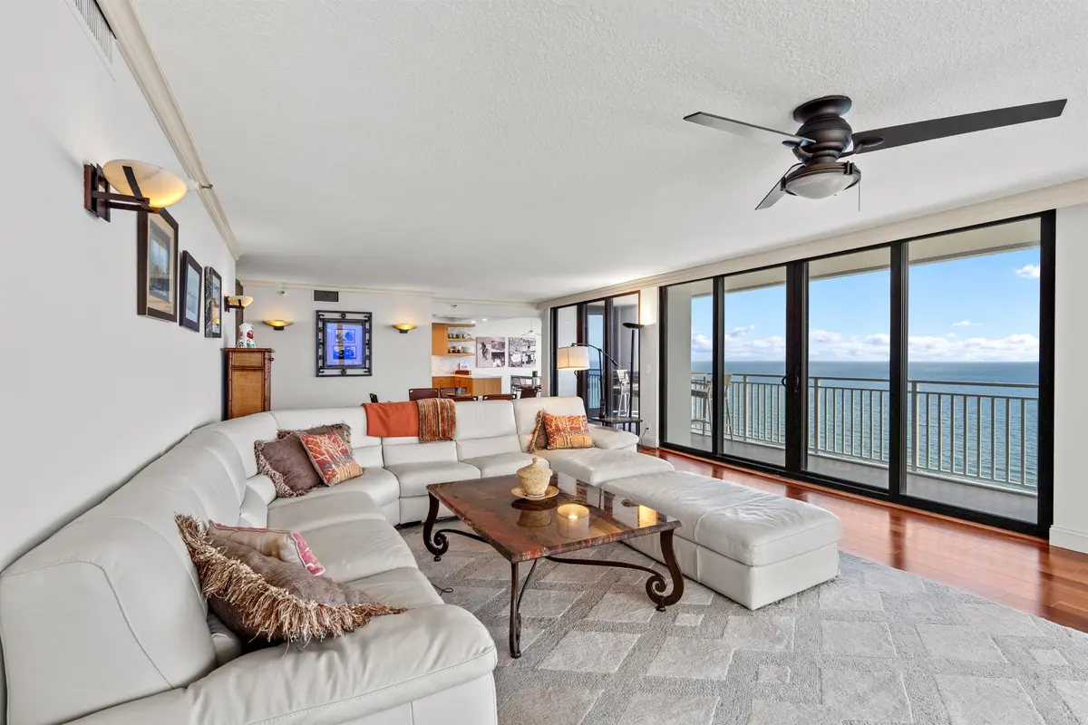 LIVING ROOM at 2600 S Ocean Boulevard PH-F, Boca Raton