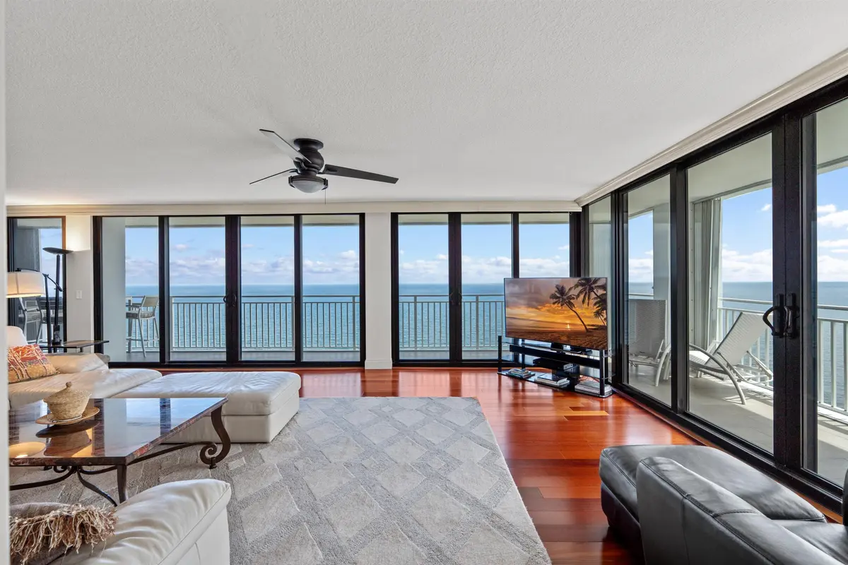 WRAPAROUND CORNER LIVING ROOM at 2600 S Ocean Boulevard PH-F, Boca Raton