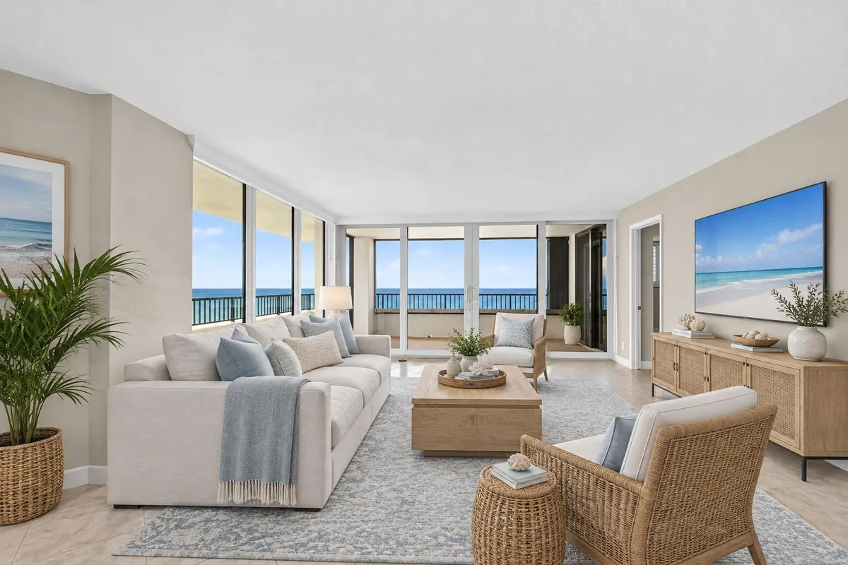 LIVING ROOM VIRTUAL at 600 Ocean Drive 9A, Juno Beach