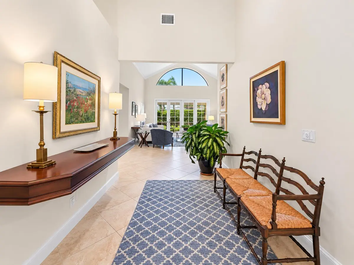 Entry Way Facing the Formal Living Room at 3321 Southern Cay Drive, Jupiter