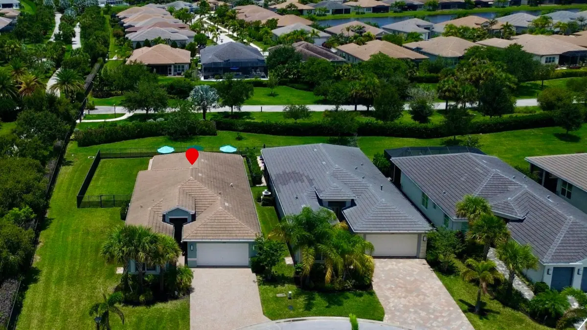 Aerial Front at 12000 SW Bristol Bay Drive, Port St. Lucie