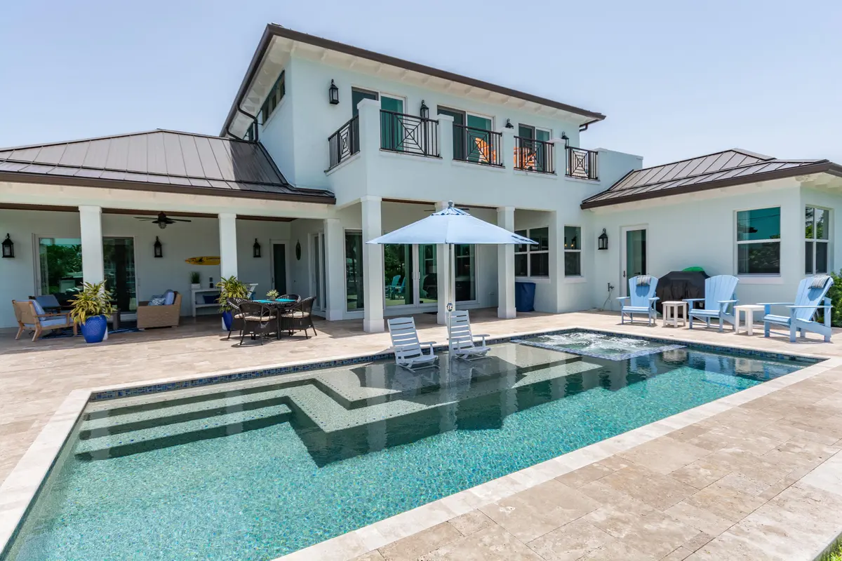 Salt Water Pool & Hot Tub at 205 Body Court, Jupiter