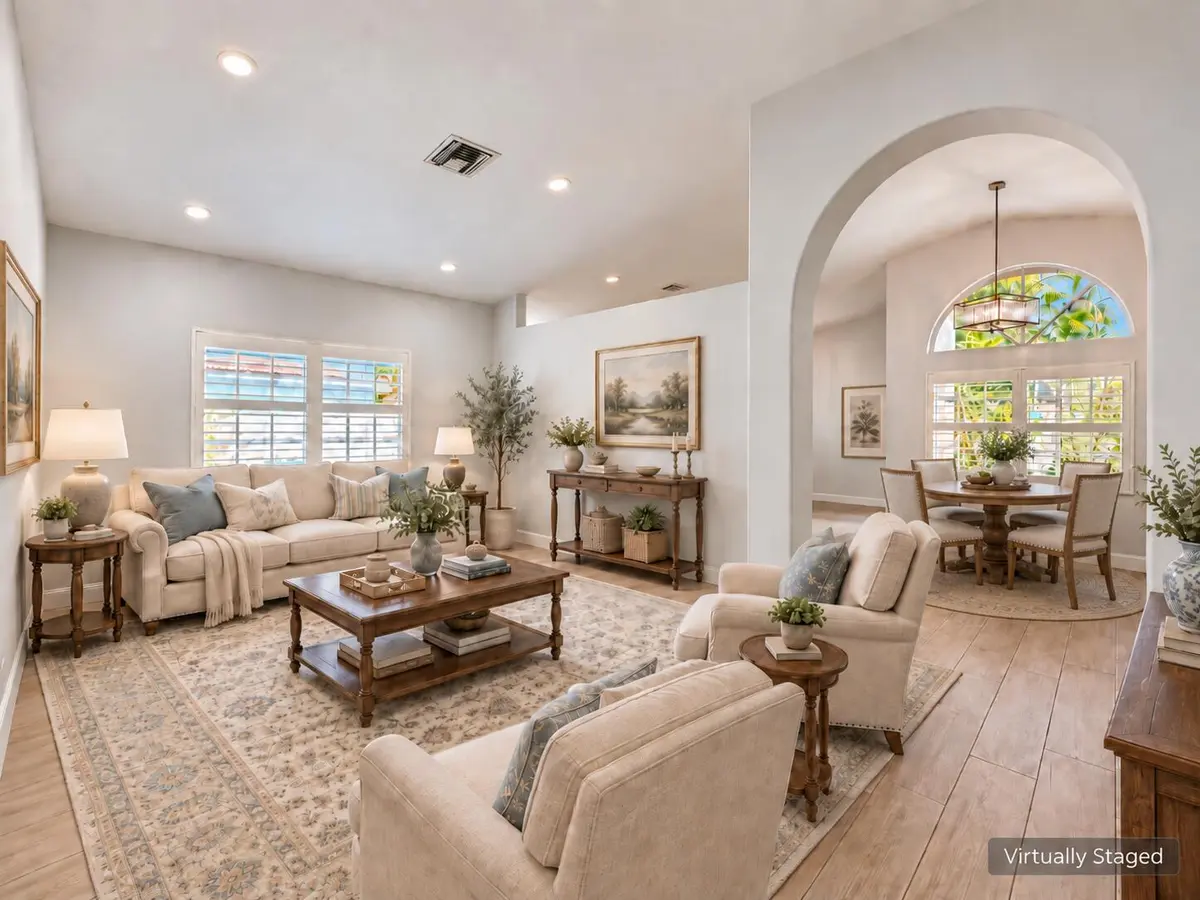 Living Room Staged at 13847 NW 22ND Court, Sunrise