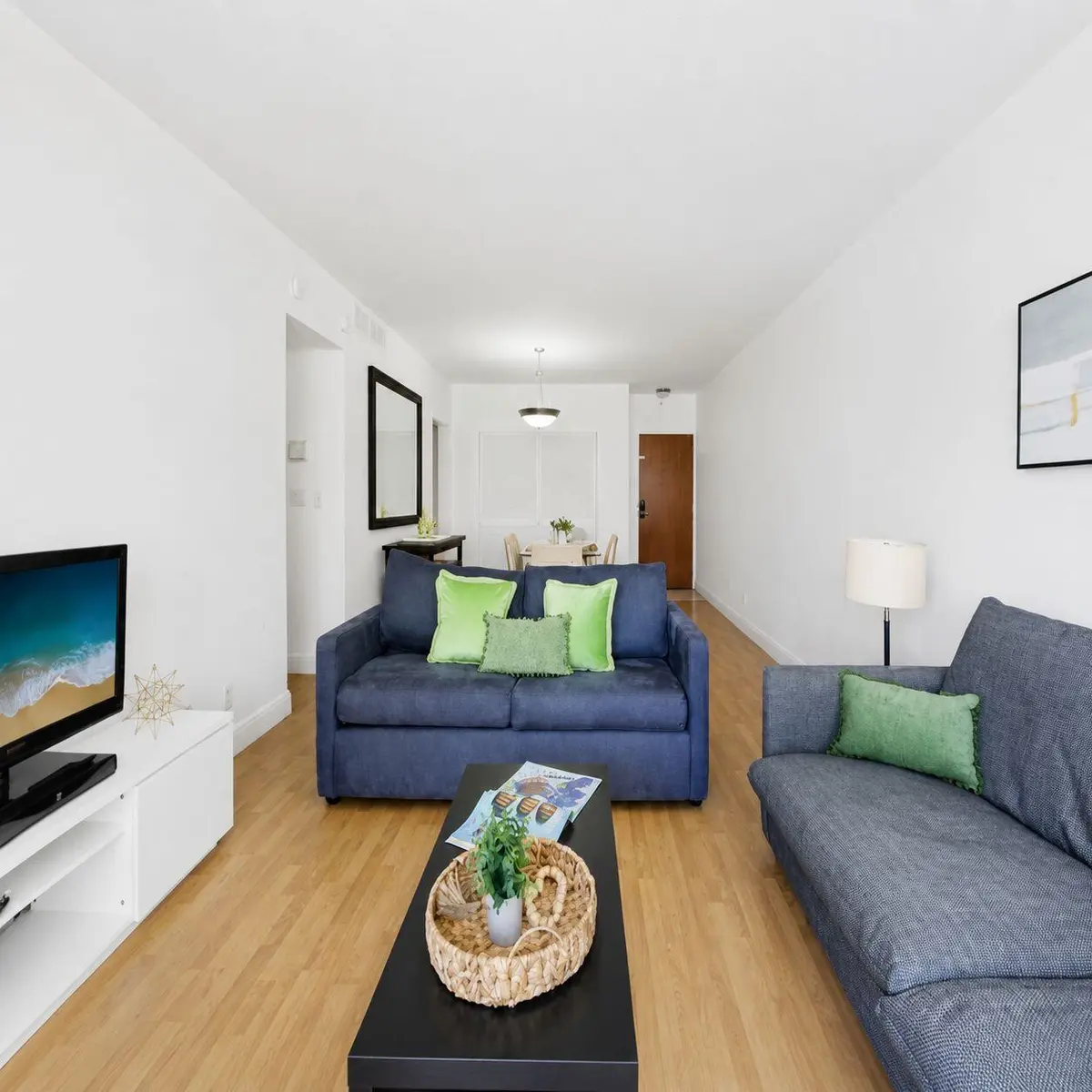 Living Room at 3801 S OCEAN Drive 4Y, Hollywood