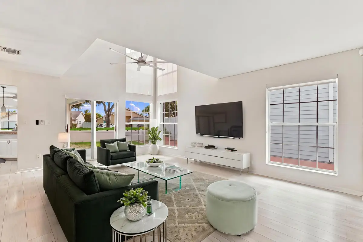 Living Room - Virtually Staged at 5406 214th Court, Boca Raton