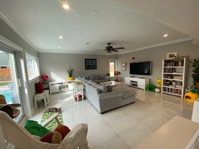 Family Room at 6601 LAKE CLARKE Drive, Lake Clarke Shores
