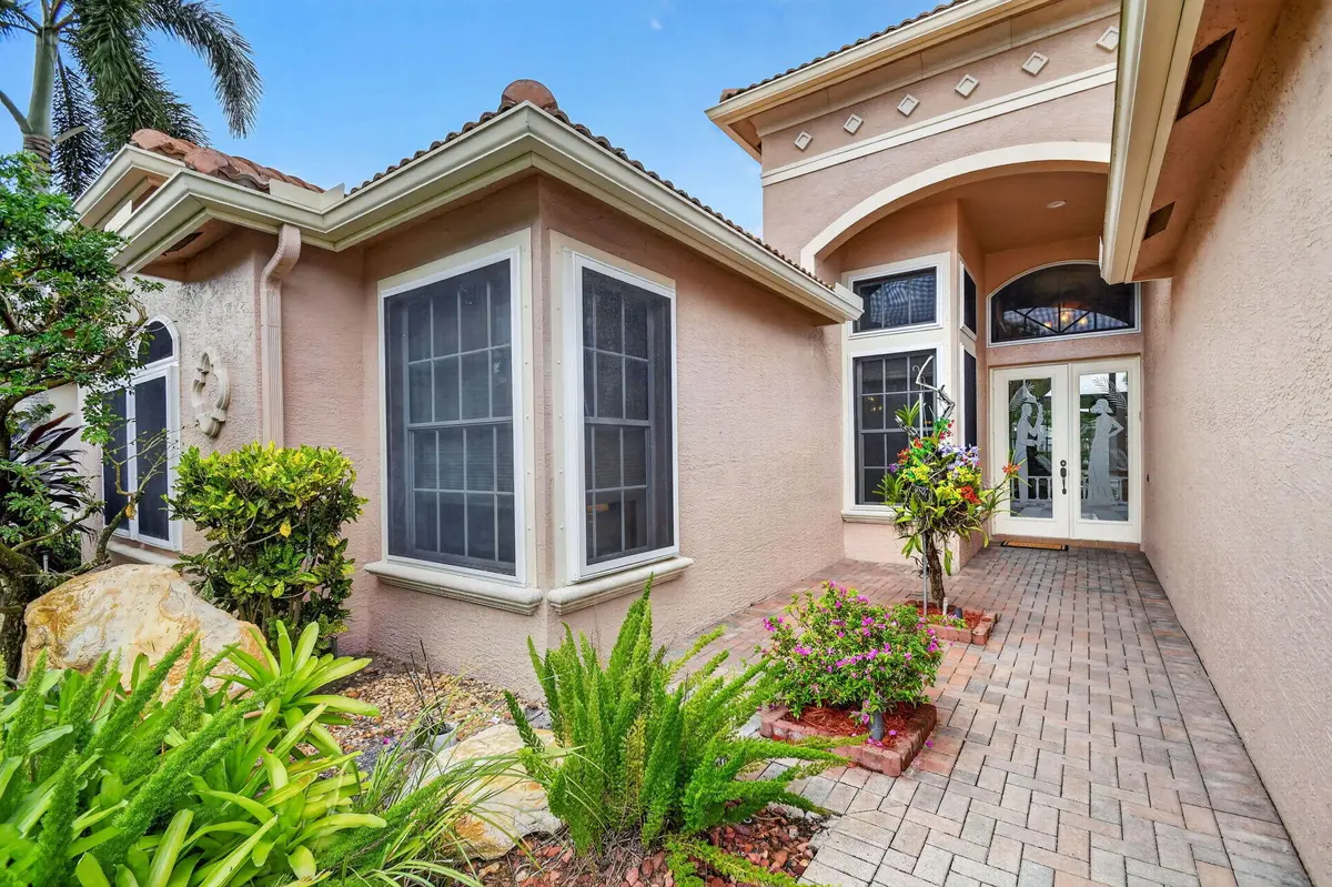 Vibrant Welcoming Entrance at 7485 Carmela Way, Delray Beach