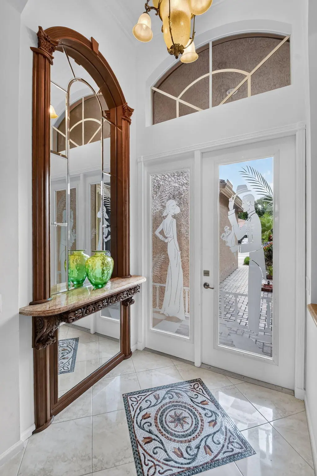 Magnificent Custom Mirror at 7485 Carmela Way, Delray Beach