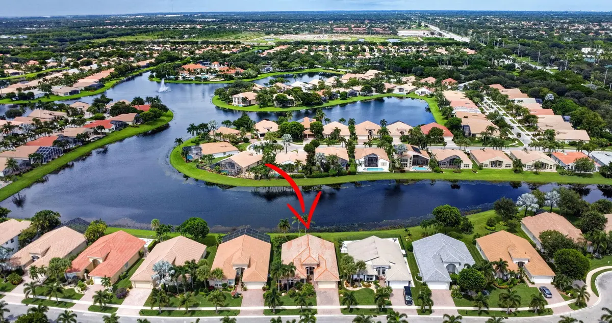 From Above -Expansive Lakes at 7485 Carmela Way, Delray Beach
