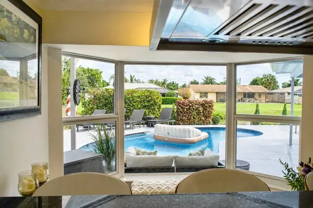 Poolview from Kitchen at 1201 SW 25TH Avenue, Boynton Beach