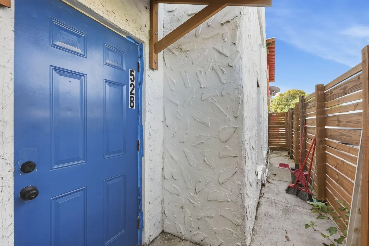 528_Lower Level Unit_Front Door at 528 CHURCHILL Road, West Palm Beach