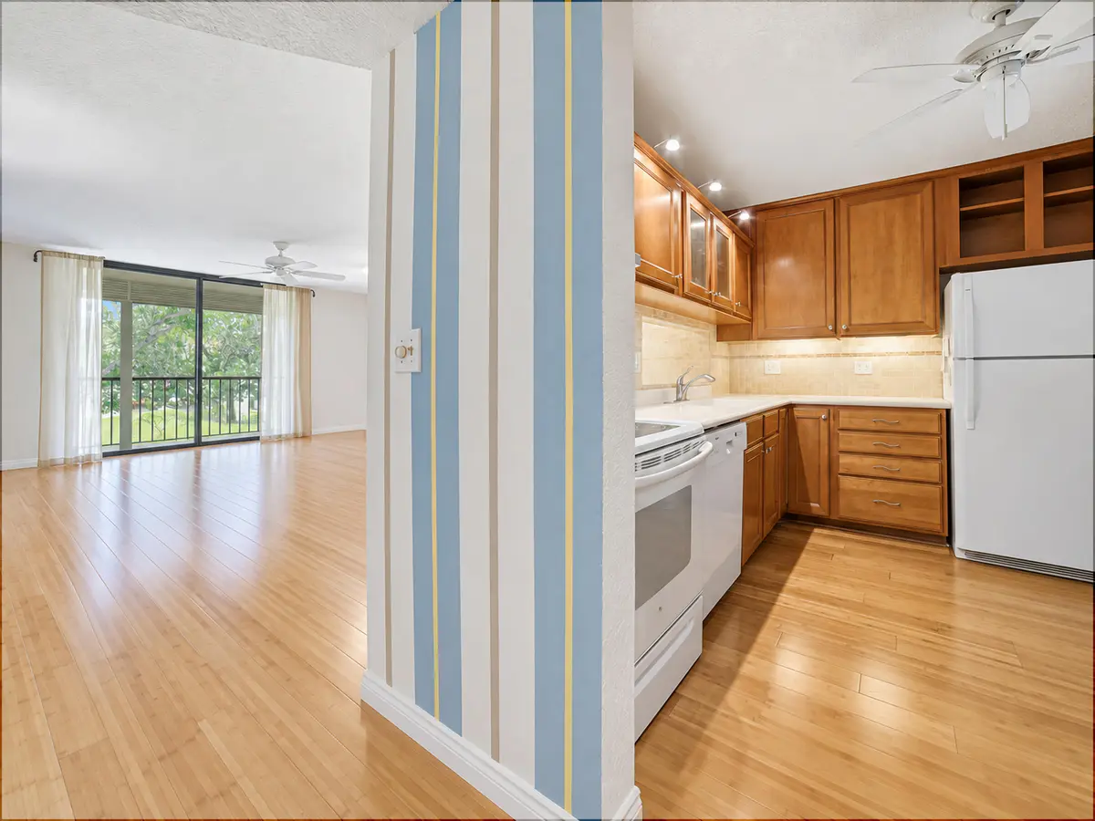 Livingroom-Kitchen at 5340 LAS VERDES Circle 202, Delray Beach