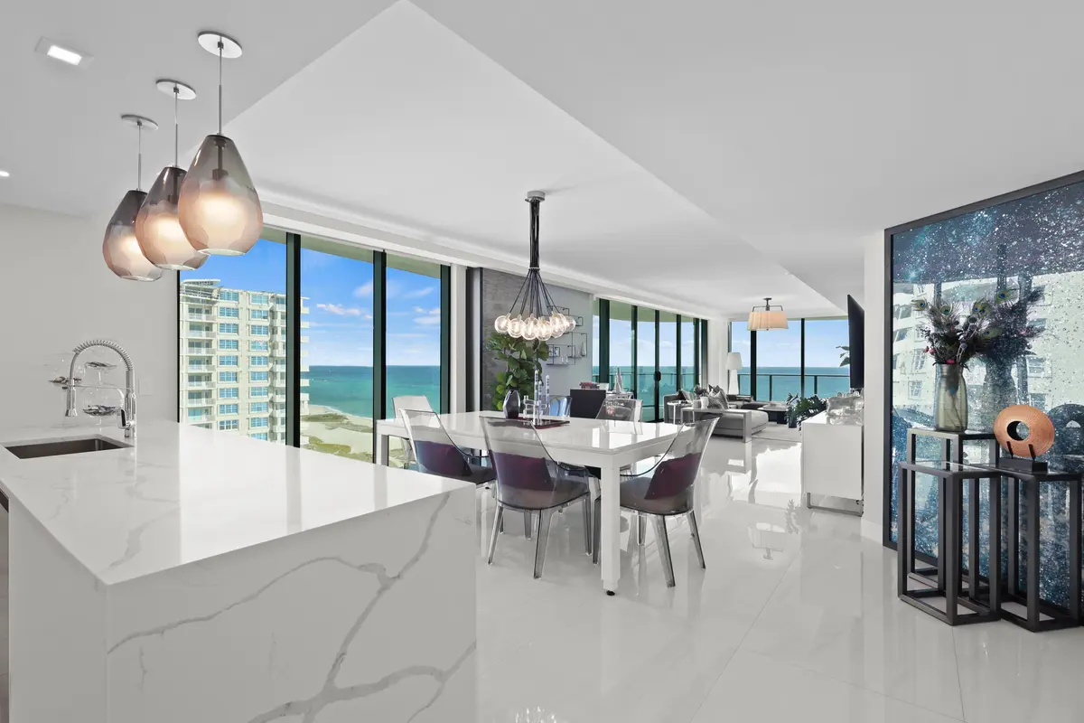 Kitchen & Great Room at 730 N Ocean Boulevard, Pompano Beach