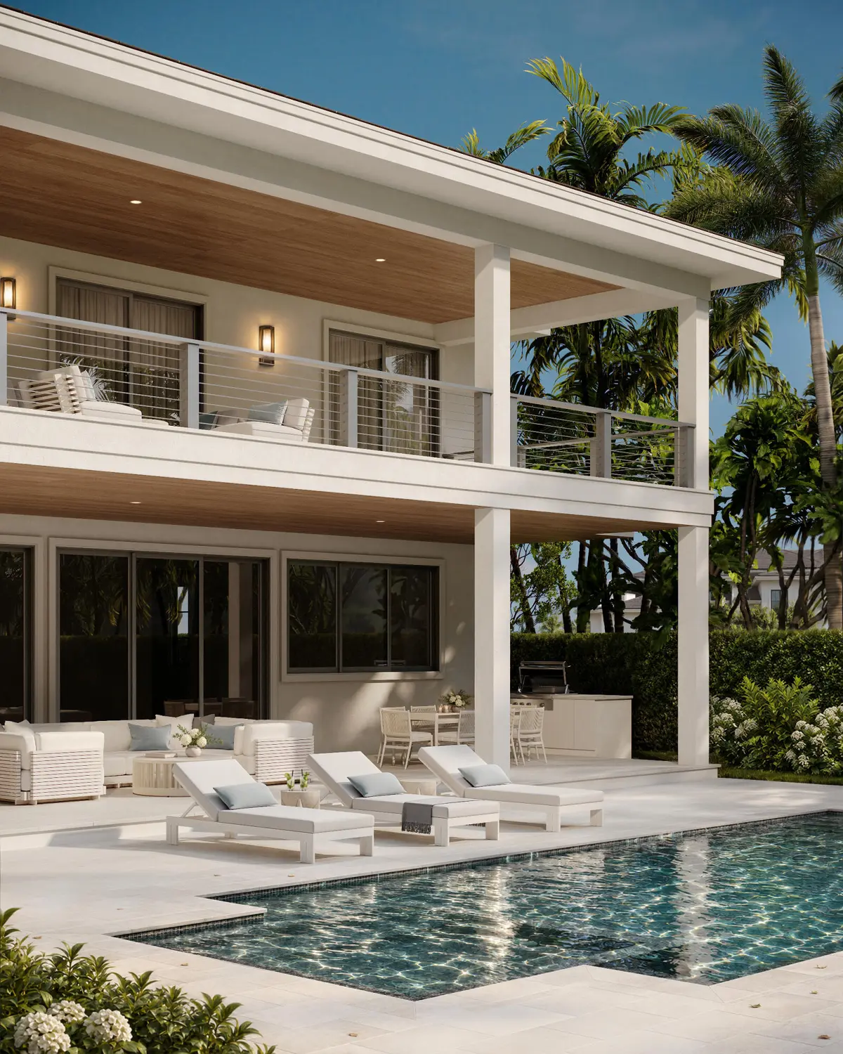 REAR ELEVATION at 241 Seville Road, West Palm Beach