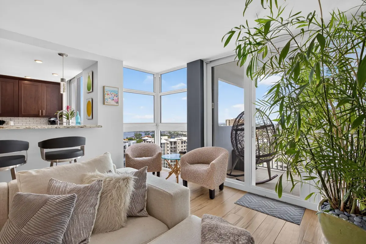 Balcony off the living room at 1370 S OCEAN Boulevard 1705, Pompano Beach