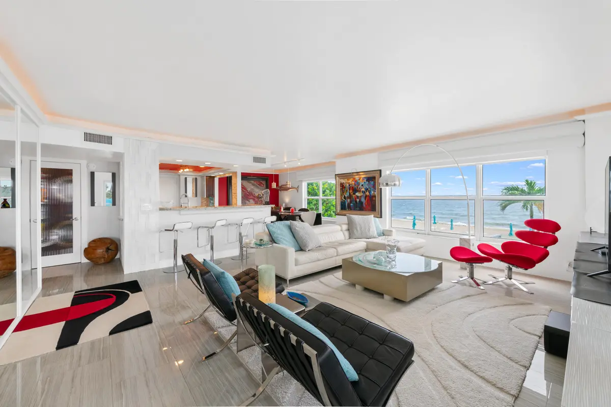 Living room at 3750 GALT OCEAN Drive 101, Fort Lauderdale
