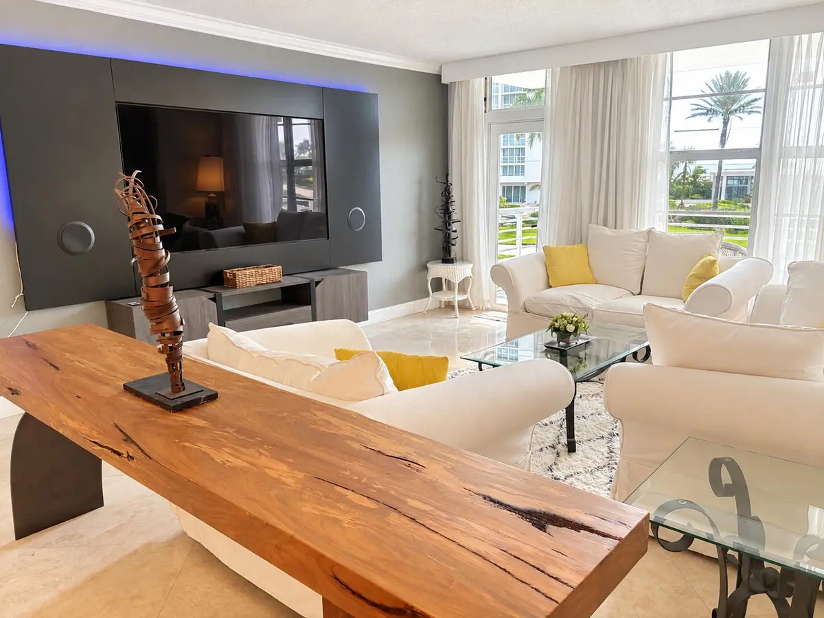 Living Room at 2851 S Ocean Boulevard 2 A, Boca Raton