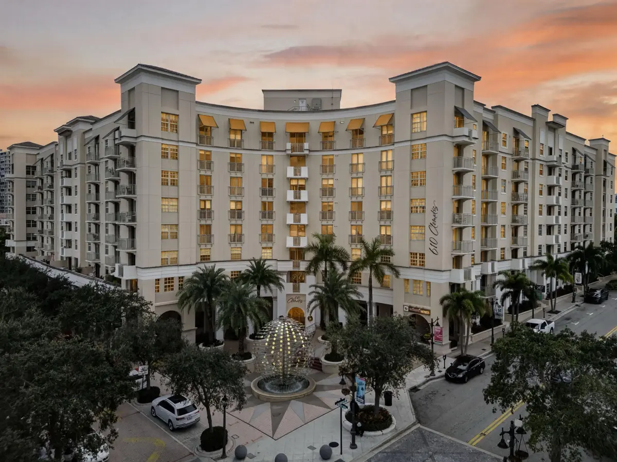 Building Front Sunset at 610 Clematis Street 416, West Palm Beach